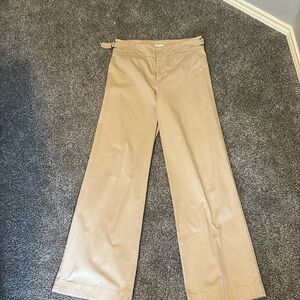 Vince Beige Wide-Leg Trousers